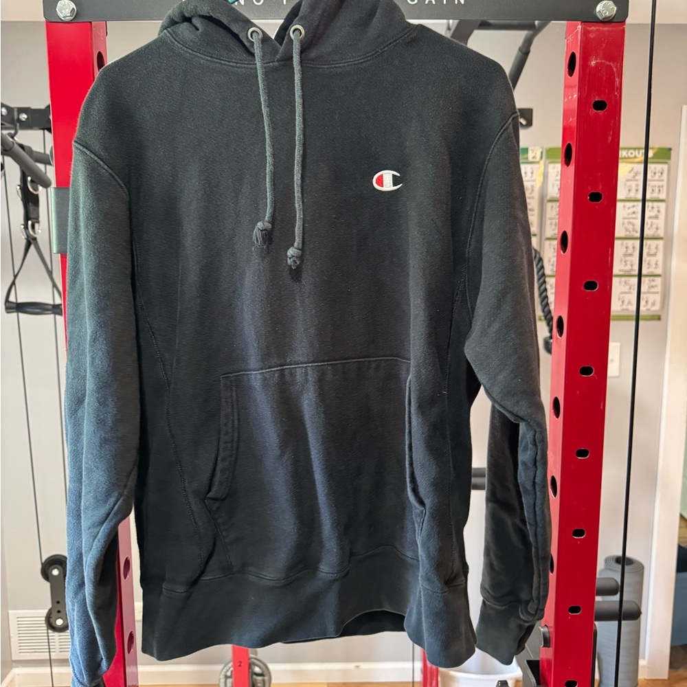 Champion Black Hoodie for Men